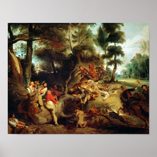 Vilden Boar Hunt Poster (Framsidan)