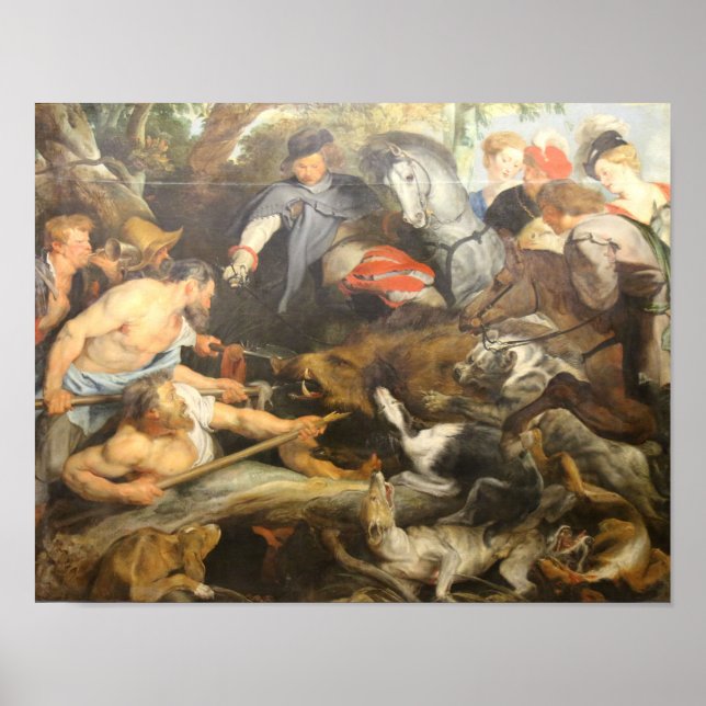 Vilden Boar Hunt Poster (Framsidan)