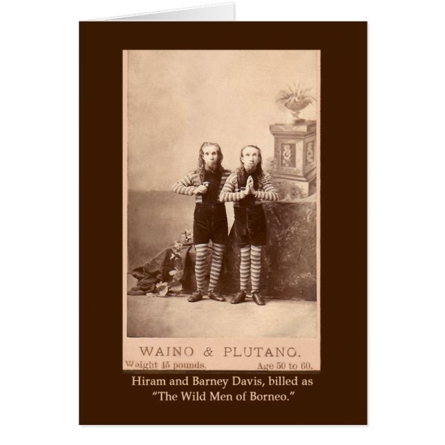 Vilden Borneo Manar på kort, vykort Hälsningskort (Framsidan)