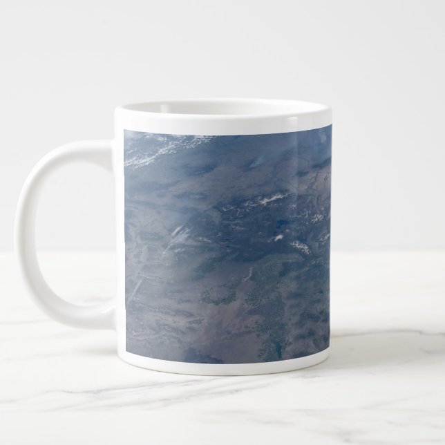 Vilden brinner i Westerna och sydvästra USA. Jumbo Mugg (Vänster)