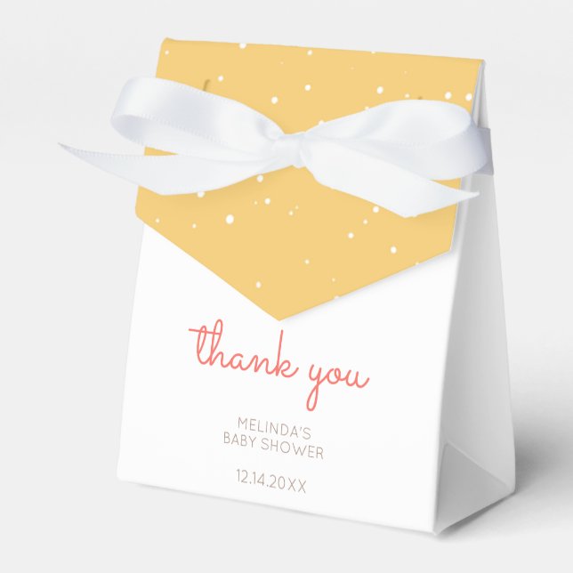 Vilden Cute Modern Gult en långsam babystövel Presentaskar (Framsidan Sidan)