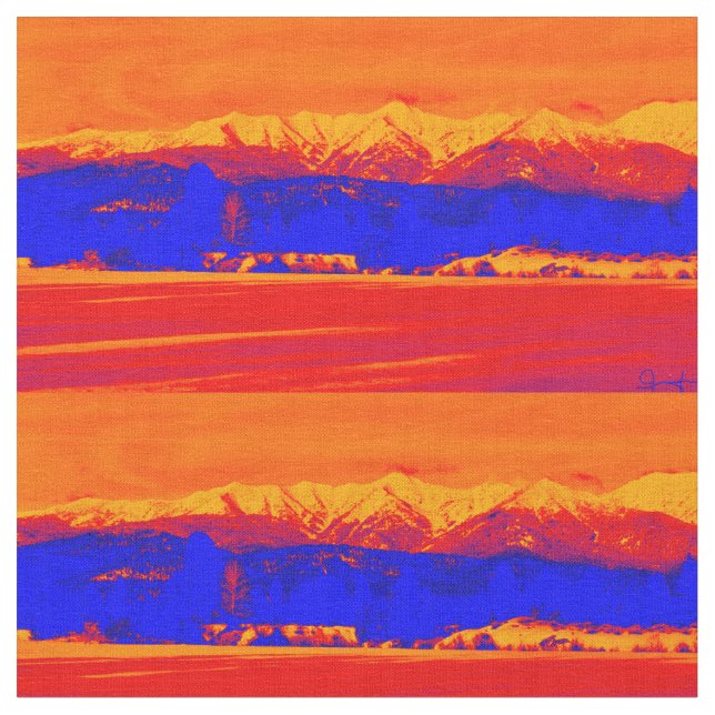 Vilden Elkhornbergen Tyg (Närbild)