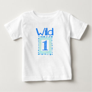 Vilden en blått görar grön den första t shirt