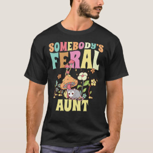 Vilden Feral Moster Opossum Auntie Groovy M T Shirt