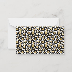 Vilden Glam Fashionable, leopard Anteckningskort