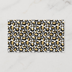 Vilden Glam Fashionable, leopard Visitkort