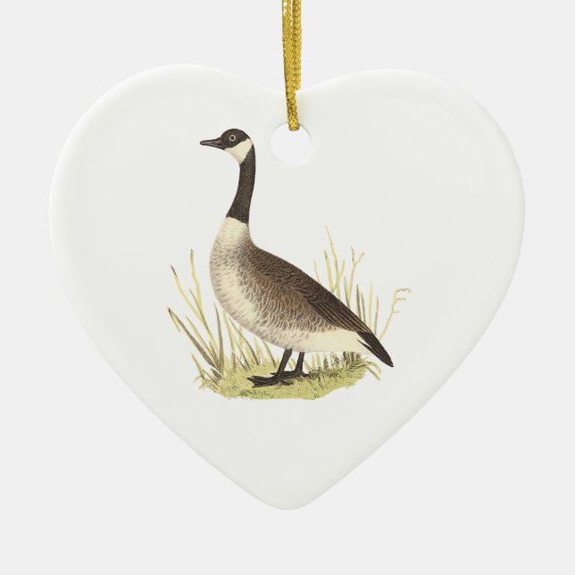 Vilden Goose (Anser canadensis) Julgransprydnad Keramik (Framsidan)