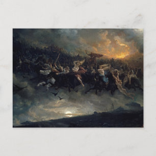 Vilden Hunt i Odin av Peter Nicolai Arbo Vykort