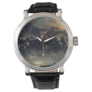 Vilden Hunt of Odin av Peter Nicolai Arbo 1872 Armbandsur