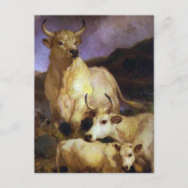 Vilden i slaget vid Chillingham av Edwin Henry Lan Vykort