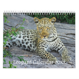 Vilden Leopard Animal Kalender
