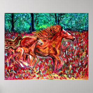 Vilden Poster konst av Debbie Davidsohn Gifts