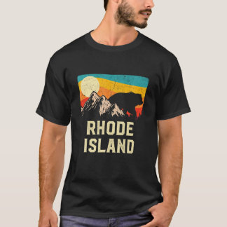 Vilden Rhode island är märkt med Retro Sunset Hiki T Shirt