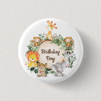 Vilden Safari Animals Birthday Boy