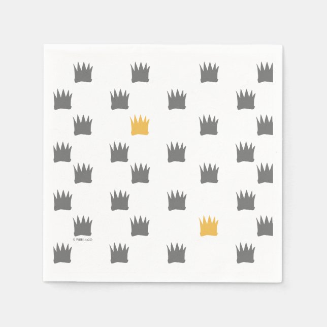 Vilden Sak är Krona Mönster Pappersservett (Framsidan)