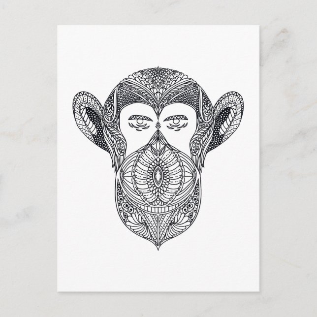 Vildens Beast av skogsluckan Vykort (Framsida)