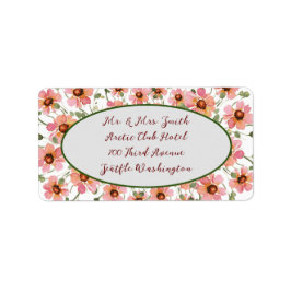 Vildens blomningsetikett adressetikett