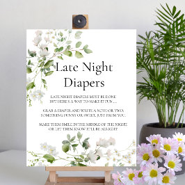 Vildens daisy blåser Sent Nattutstrykningsskylt Poster