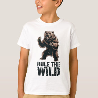 Vildens dominans: Roaring Grizzly Power T Shirt