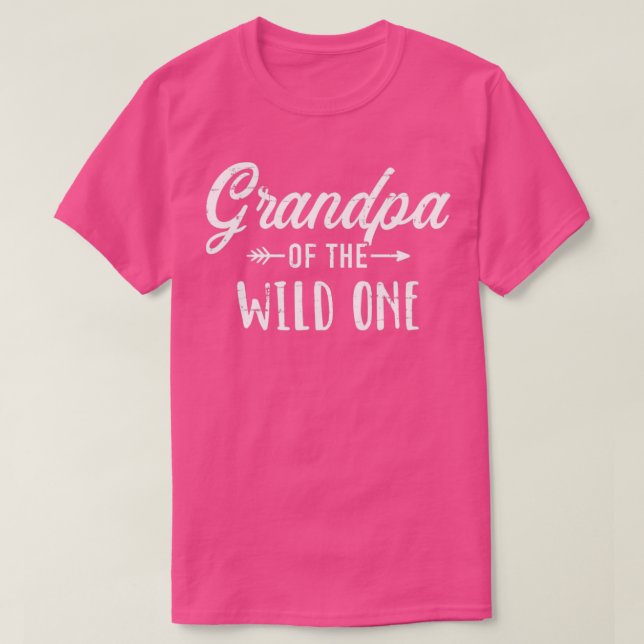 Vildens farfar en första födelsedag t shirt (Design framsida)