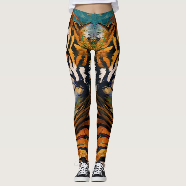 Vildens hjärta - färgad tickning leggings (Framsida)