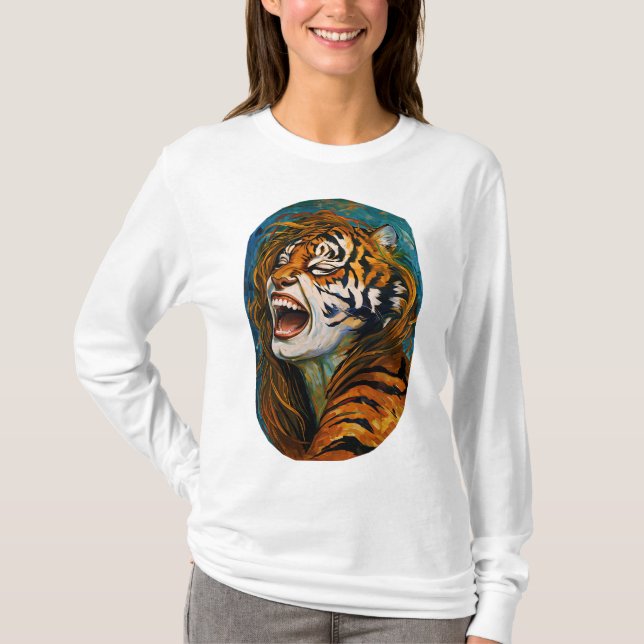 Vildens hjärta - färgad tickning t shirt (Framsida)