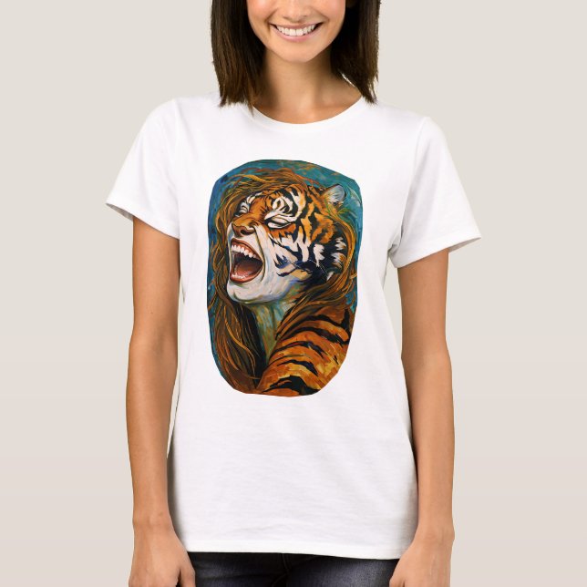 Vildens hjärta - färgad tickning t shirt (Framsida)