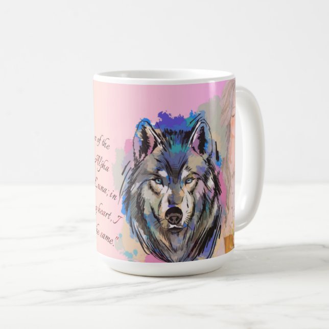 Vildens hörn | Alfa- och Luna-Vargens utformning Kaffemugg (Framsida höger)