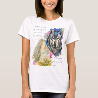 Vildens hörn | Alfa- och Luna-Vargens utformning T Shirt