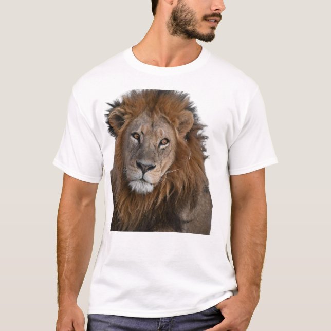 VILDENS kung | Fet Lejon grafik T-Shirt (Framsida)