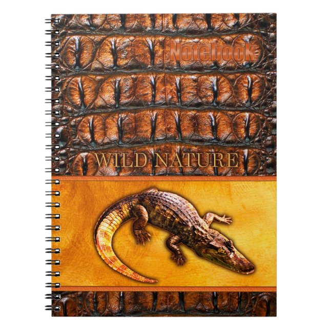 VILDENS NATUR - INSAMLING AV KROKODIELDIL-DILE-UTF ANTECKNINGSBOK (Framsidan)