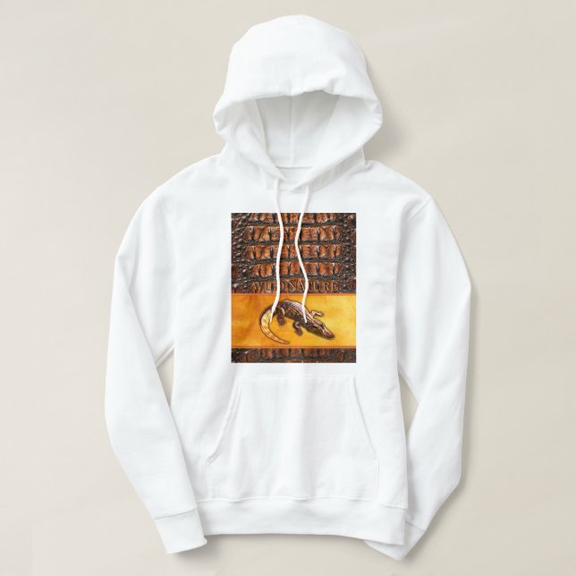 VILDENS NATUR - INSAMLING AV KROKODIELDIL-DILE-UTF HOODIE (Design framsida)
