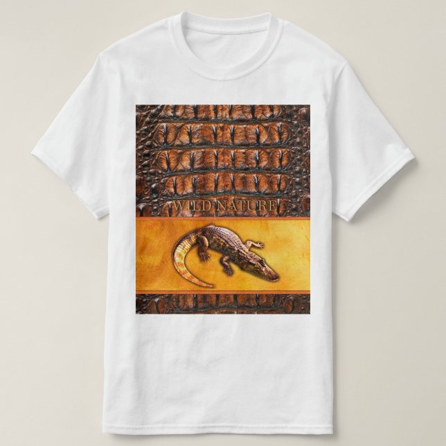 VILDENS NATUR - INSAMLING AV KROKODIELDIL-DILE-UTF T SHIRT (Design framsida)