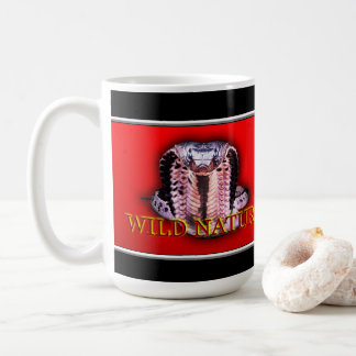 VILDENS NATUR - SNAKE-designsamling i svart Kaffemugg