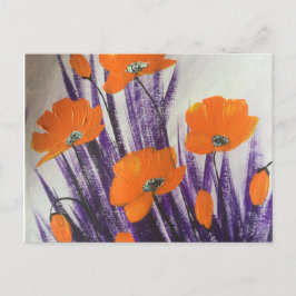Vildens orange-poppningar vykort