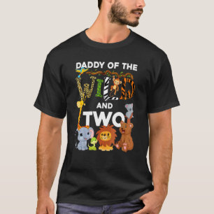 Vildens pappa och två Zoo Birthday Safari Jung T Shirt