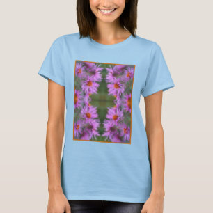 Vildens Rosa Asters Flower Art T Shirt