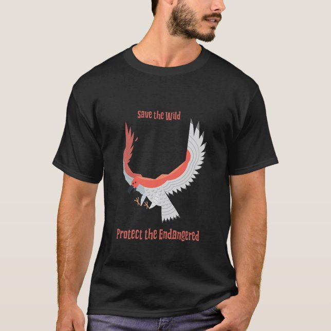 vildens spara skyddar de hotade t shirt (Framsida)