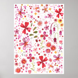 Vildens vattenfärgsfärg poster