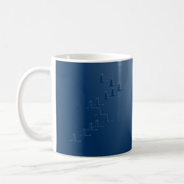Vildgäss som flyger kaffemugg (Vänster)