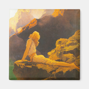 "Vildgäss", vid Maxfield Parrish Magnet