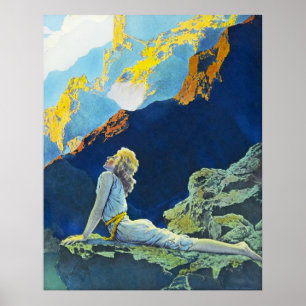 Vildgäss, vid Maxfield Parrish Poster