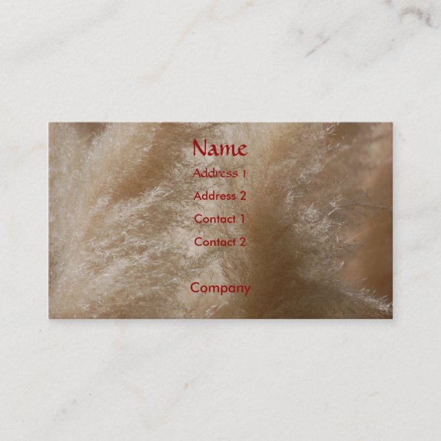 Vildgräs profilerar kortet visitkort (Framsida)