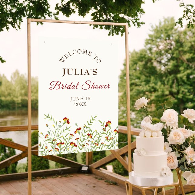 Vildgul ringblomma bröllopsdusch poster (Skapare uppladdad)