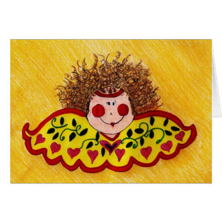 vildhårängel hälsningskort