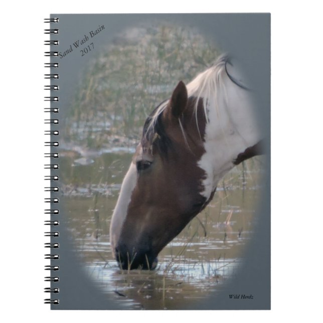 Vildhästar av Sandtvättställanteckningsboken Anteckningsbok (Framsidan)