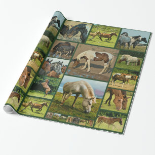 VildhästCollage Presentpapper