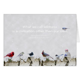 Vildhet:en annan civilisation än vår egen~Thoreau Hälsningskort