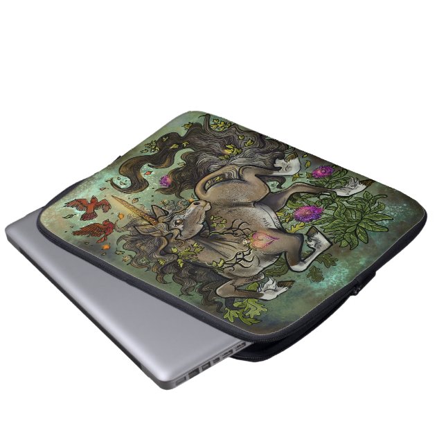 Vildhjärtad Enhörning Laptop Fodral (Framre botten)