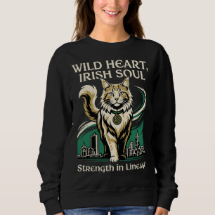 Vildhjärtad irländsk själ Maine Coon T Shirt